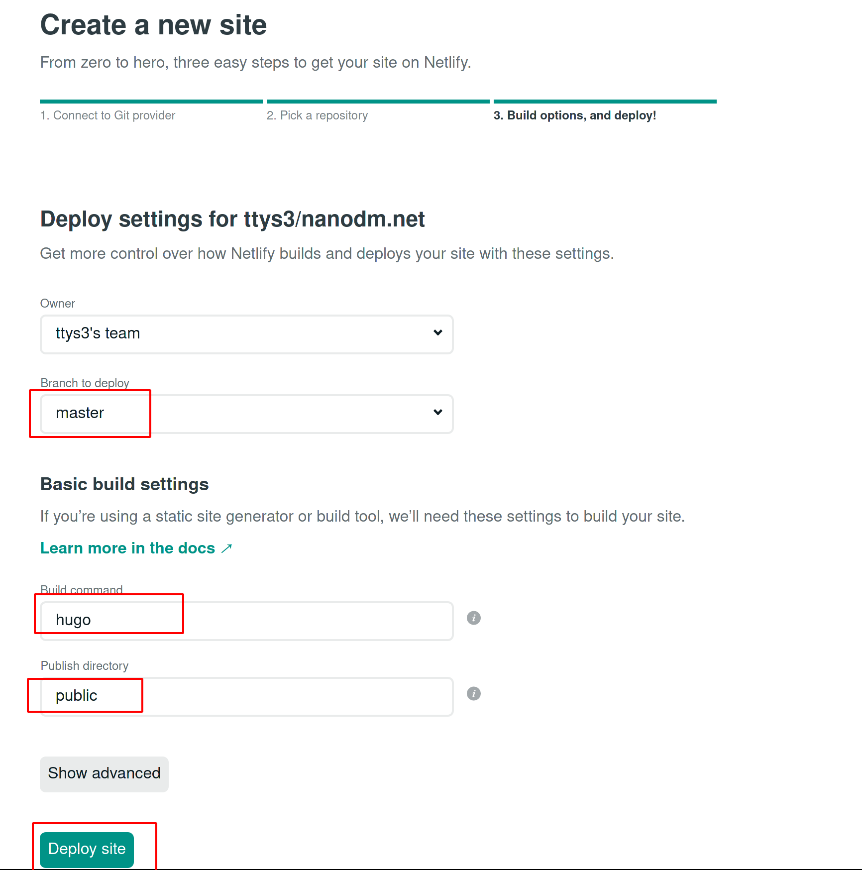 netlify-deploy-config
